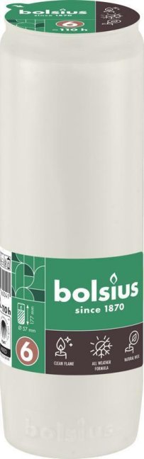 Bolsius RC6 110ó olajmécses betét fehér 333g Bolsius RC6 110ó olajmécses betét fehér 333g