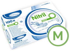 Wimex Nitril Blue eldobható kesztyű, nem púderezett méret - M