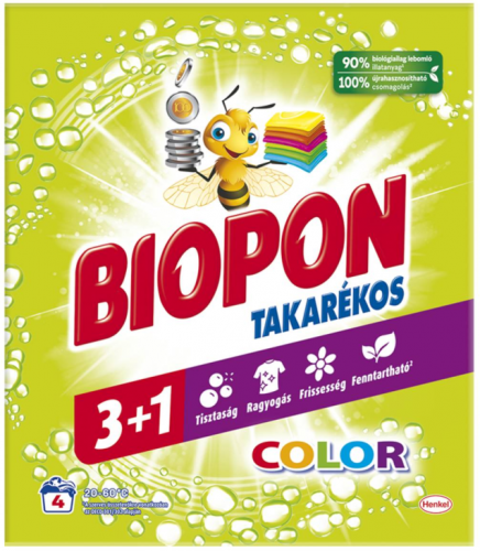 Biopon 3+1 Color mosópor 240g 4 mosás