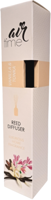 Air Time Reed Diffuser Vanilla & Tonka illatpálcák 50ml