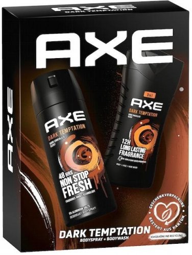 Axe Dark Temptation Gift Set Bodyspray 150ml + Sprchový gél 250ml