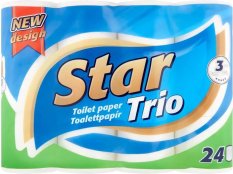 Star Trio toalettpapír 3 rétegű 24db Star Trio toalettpapír 3 rétegű 24db