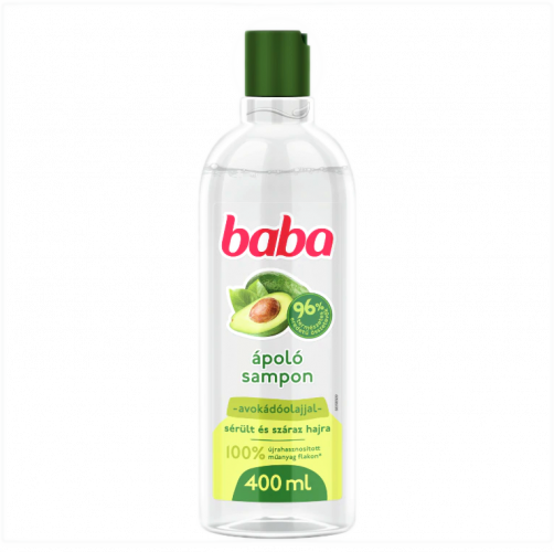 Baba Avokádový olej šampón na poškodené a suché vlasy 400ml