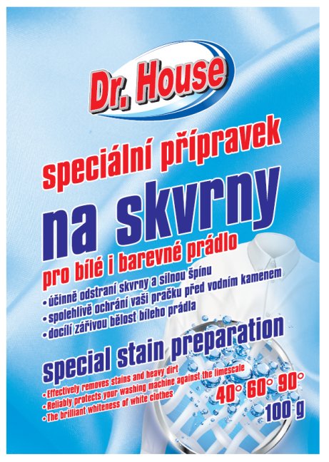 Dr. House folteltávolító fehér ruhákra 100g
