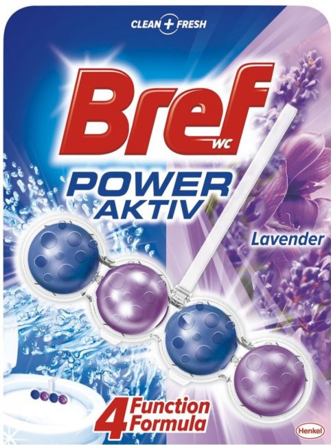 Bref Power Aktiv wc blokk Levendula 50g Bref Power Aktiv wc blokk Levendula 50g