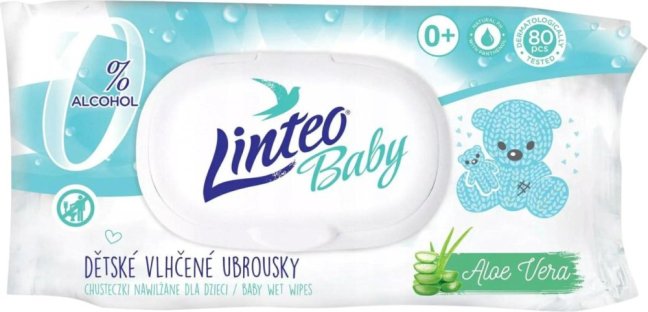 Linteo Baby detské vlhčené utierky 80ks Linteo Baby detské vlhčené utierky 80ks