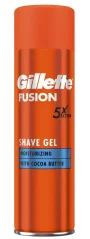 Gillette Fusion5 Hydratačný gél na holenie s kakaovým maslom 250ml