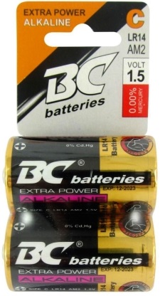 BC Batteries Alkaline C LR14/AM2 elem 2db