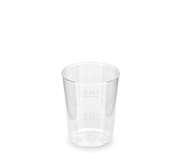 Wimex műanyag pohárka crystal átlátszó PP 4cl 50db