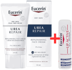 Eucerin UreaRepair éjszakai krém száraz és nagyon száraz bőrre 50ml + Ajándék! Eucerin Lip Active ajakbalzsam Eucerin UreaRepair éjszakai krém száraz és nagyon száraz bőrre 50ml + Ajándék! Eucerin Lip Active ajakbalzsam