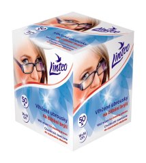 Linteo vlhčené čistiace obrúsky na okuliare 50 ks