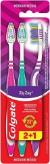 Colgate Zig Zag Family Pack zubná kefka Medium 3ks
