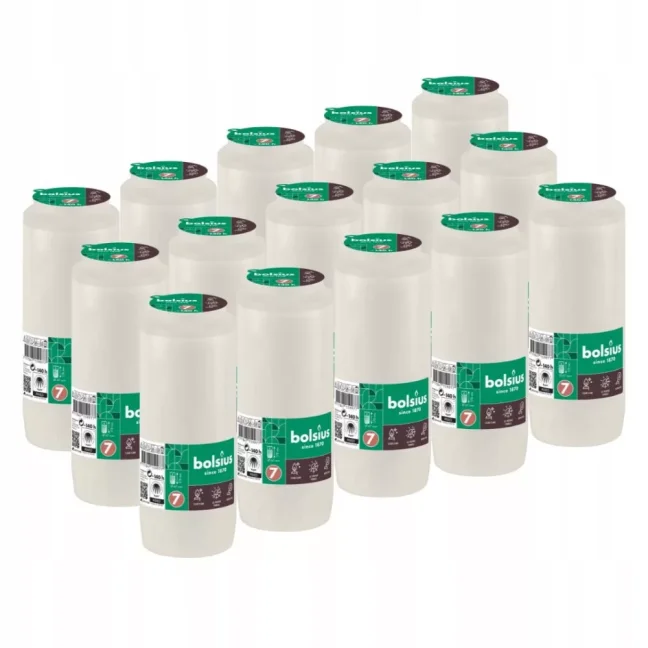 Bolsius RC7 140h olejová náplň biela 410g 15 kusové balenie