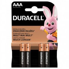 Duracell Alkaline AAA LR03/MN2400 elem 4db