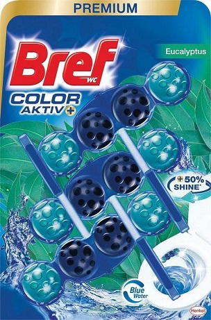 Bref Color Aktiv WC illatosító Eucalyptus 3x50g Bref Color Aktiv WC illatosító Eucalyptus 3x50g