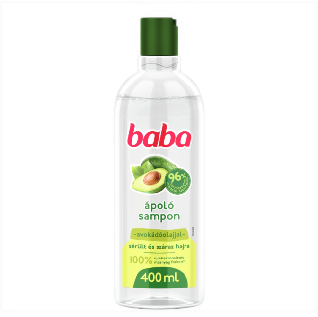 Baba Avokádóolaj sampon sérült és száraz hajra 400ml Baba Avokádóolaj sampon sérült és száraz hajra 400ml