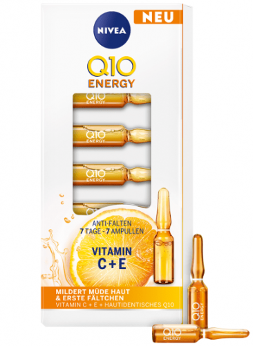 Nivea Q10 Energy + Vitamin C energizujúca 7 dňová kúra 7x1ml