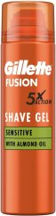 Gillette Fusion5 hydratačný gél na holenie s mandľovým olejom 200ml