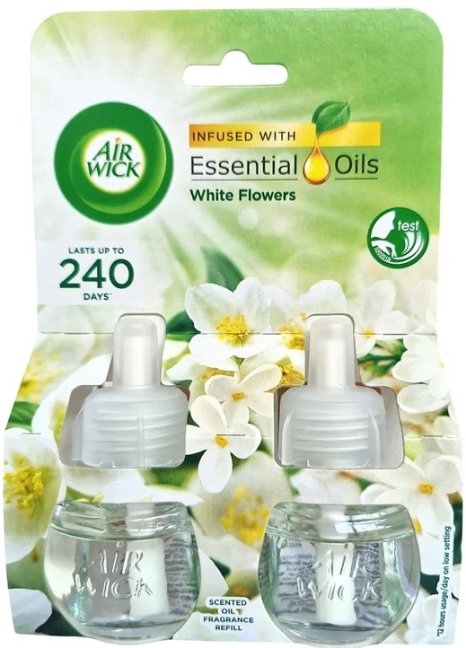 Air Wick White Flowers utántöltő elektromos készülékhez 2x19ml Air Wick White Flowers utántöltő elektromos készülékhez 2x19ml