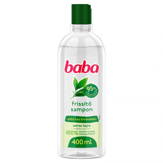 Baba Zelený čaj šampón pre mastné vlasy 400ml Baba Zelený čaj šampón pre mastné vlasy 400ml