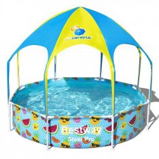 Bestway Panama detský bazén s kovovým rámom a tienidlom 244x51cm