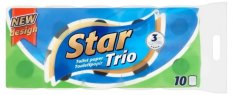 Star Trio toalettpapír 3 rétegű 10db Star Trio toalettpapír 3 rétegű 10db