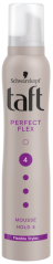 Taft Perfect Flex 4 Mousse penové tužidlo pre poddajné a flexibilné účesy 200ml