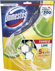 Domestos Power 5 wc blokk Lime Maxi pack 5x55g