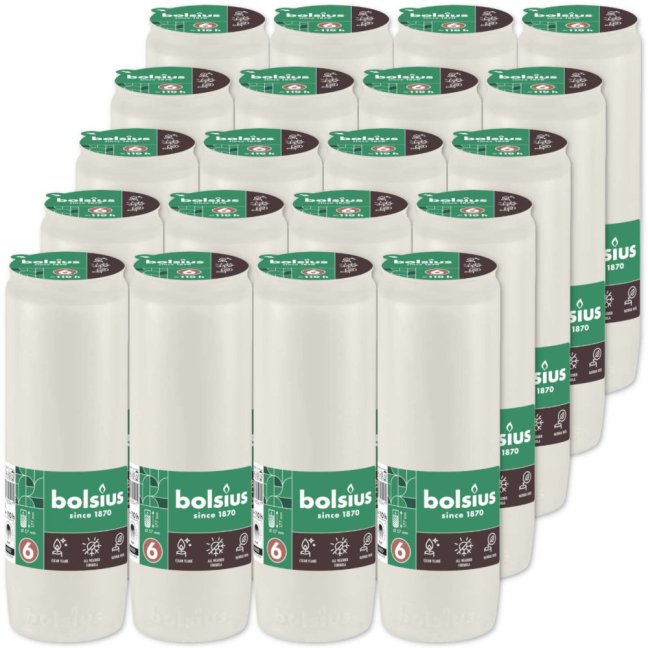 Bolsius RC6 110ó olajmécses betét fehér 333g 20 darabos kiszerelés Bolsius RC6 110ó olajmécses betét fehér 333g 20 darabos kiszerelés