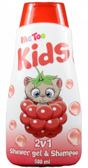 Me Too Raspberry Kitten 2v1 detský sprchový gél a šampón 500ml