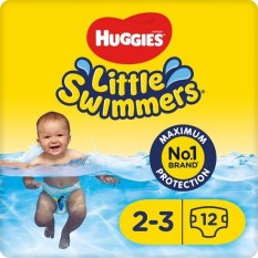 Huggies Little Swimmers 2-3 jednorazové plienkové plavky 3-8kg 12ks