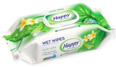 Happy Aloe Vera vlhčené obrúsky 102ks