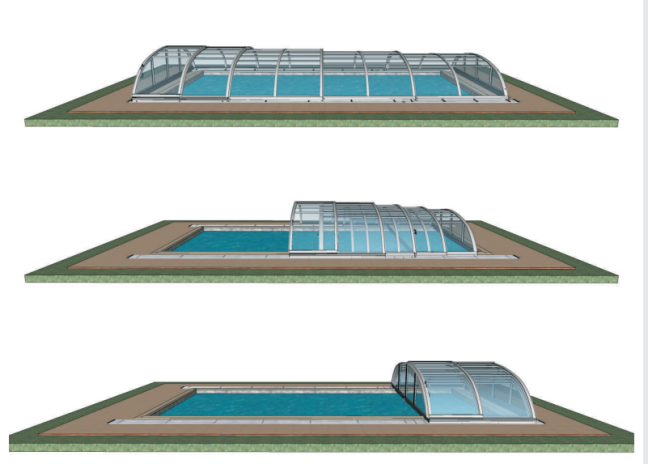 Azure Flat medencefedés 3,25m x 6,42m