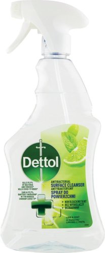 Dettol Anti-Bacterial Surface Cleanser Lime & Menta antibakteriális felülettisztító spray 500ml