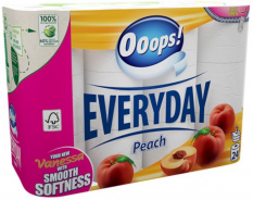 Ooops! Vanessa Everyday Peach 3-vrstvový toaletný papier 24 roliek