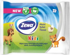 Zewa Kids vlhčený toaletný papier 42ks Zewa Kids vlhčený toaletný papier 42ks