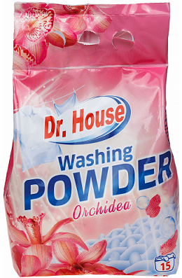 Dr. House Universal Washing Powder Orchidea mosópor 1,5kg Dr. House Universal Washing Powder Orchidea mosópor 1,5kg