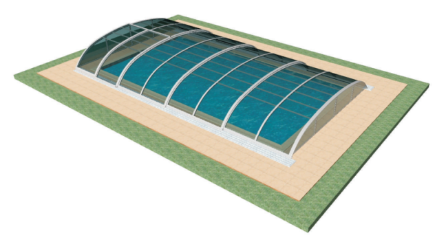 Azure Flat medencefedés 3,25m x 6,42m