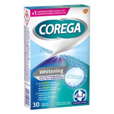 Corega Whitening čistiace tablety na zubné náhrady 30ks