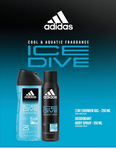 Adidas Ice Dive Gift Set Deospray 150ml + Tusfürdő 250ml