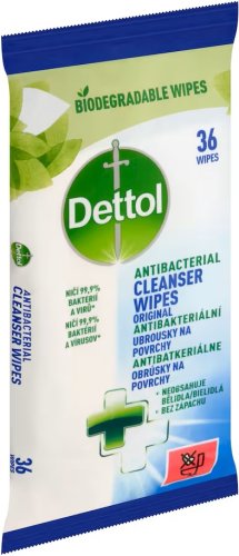Dettol antibakteriális hatású nedves törlőkendő 36db