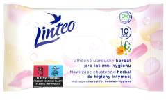 Linteo Herbal vlhčené obrúsky na intímnu hygienu 10ks