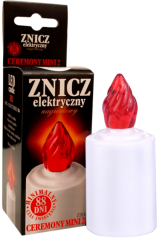 Ceremony ZE1 diódový kahanec s batériami červená 1ks