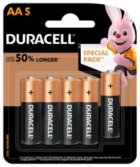 Duracell Alkaline AA LR6/MN1500 elem 5db