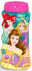 Disney Princess 2v1 detský sprchový gél a šampón 475ml