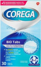 Corega Bio Tabs čistiace tablety na zubné náhrady 30ks
