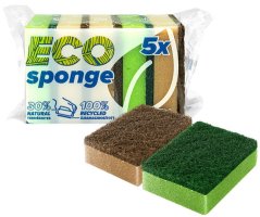 Bonus Eco Sponge špongia na riad 5ks Bonus Eco Sponge špongia na riad 5ks
