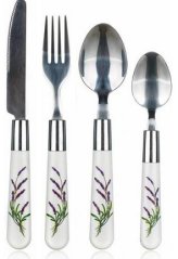 Banquet Lavender Collection súprava nerezových príborov s plastovou rukoväťou  24ks