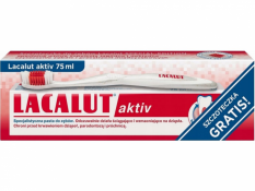 Lacalut Aktiv fogkrém 75 ml + fogkefe Lacalut 1db