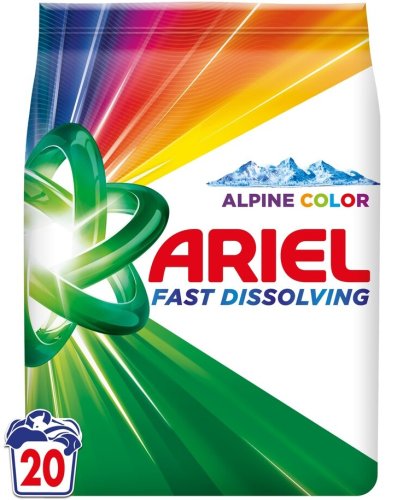 Ariel Fast Dissolving Alpine Color 1,1kg 20 mosás